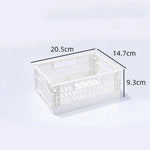 paniers pliables plastique bleu clair jaune rose vert pastel perforations modernes pratiques poignées