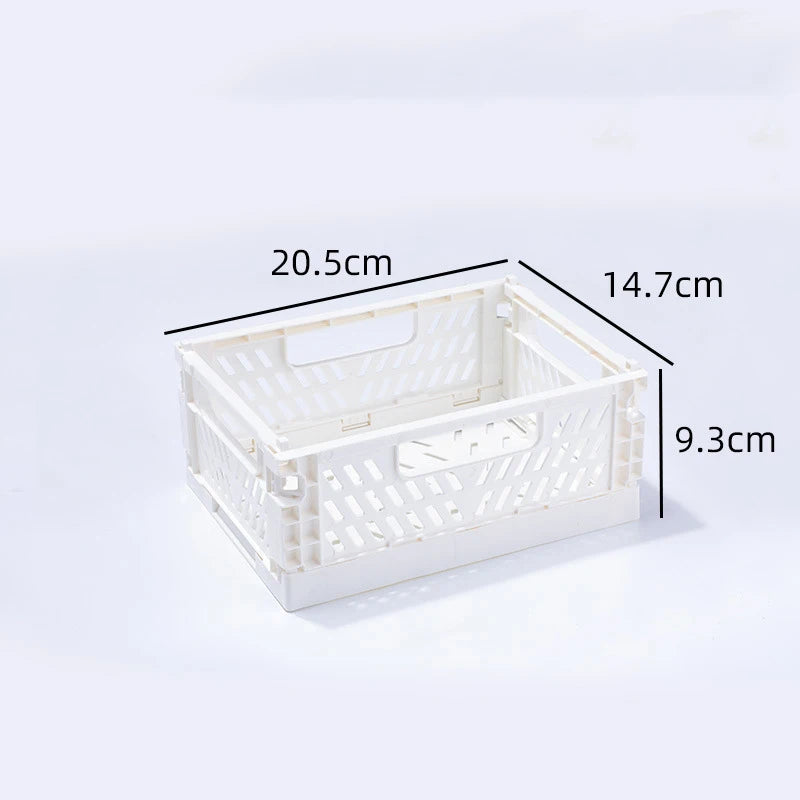 paniers pliables plastique bleu clair jaune rose vert pastel perforations modernes pratiques poignées