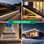 ruban led néon blanc chaud 320 led/m 5v usb flexible étanche modernité