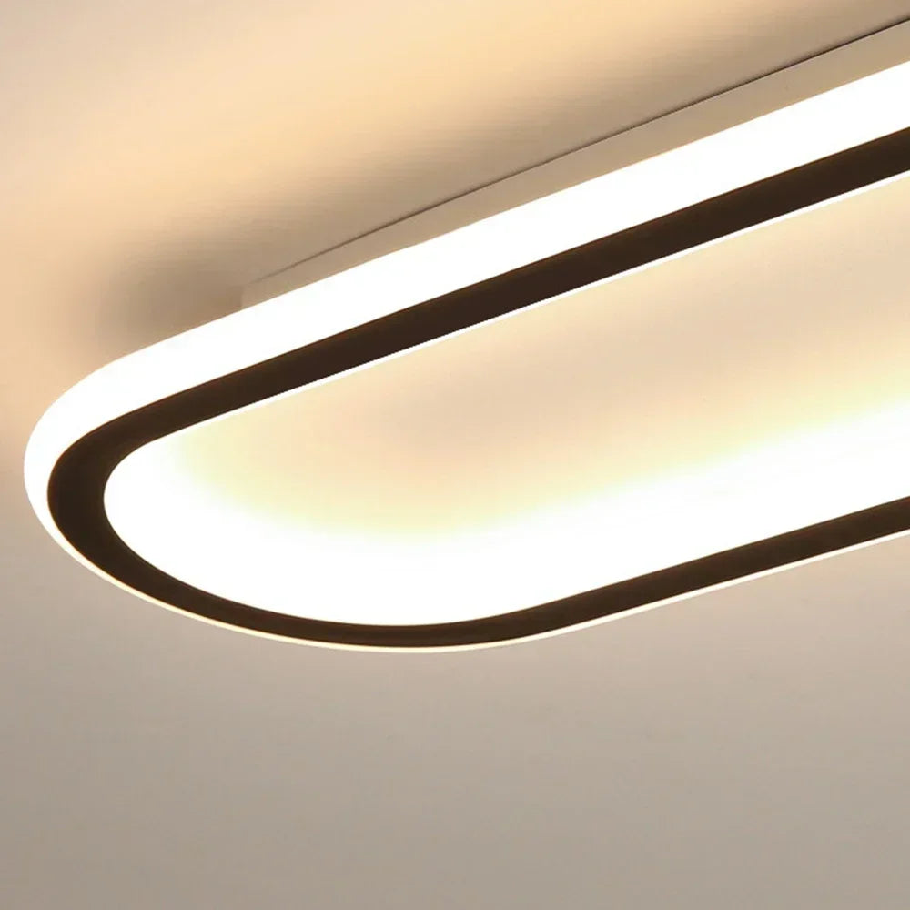 lampe led moderne ovale aluminium noir 40 60 80 cm blanc opaque autonomes