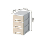 rangement tiroirs multi niveaux couvercle coulissant moderne gris clair blanc matériau métal organisateur