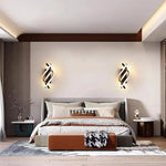 lampes murales modernes deco abstraites blanc noir chambre salle manger entrée