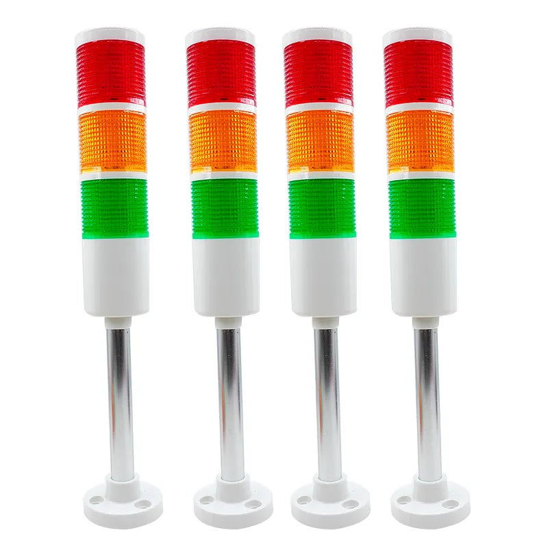 ampoule led rouge orange vert indicateur signal moderne rayures horizontales fixation