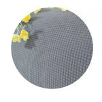 housse tête lit polyester elastane texture carreaux gris moderne fixation
