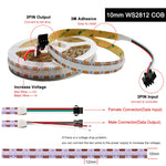 ruban led flexible 160leds ws2812 cob blanc moderne adhésif 50000 heures rgb