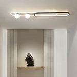 lampe couloir moderne blanc noir doré sans télécommande opacité contemporaine aluminium monté surface
