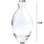 vases transparents simples modernes vases bleu clair verre decoration maison arragement fleurs