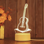 lampe 3d veilleuse led animal compagnie moderne base plate blanc