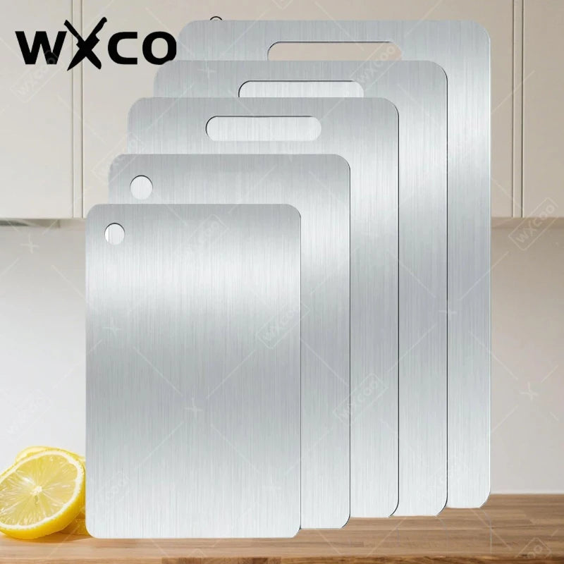 planches découper acier inoxydable moderne polyvalentes antibactériennes double face facile nettoyer lisse brossée versatile