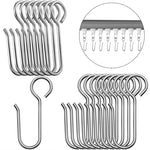 crochets rideau inoxydables forme moderne 50 pièces argentés lisses opaques tringle