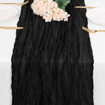 ruban table noir crêpe halloween décorations citrouilles crânes fourchettes assiettes bougies