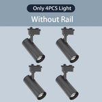 spots led modernes noir blanc télécommande dimmable ensembles complets rail