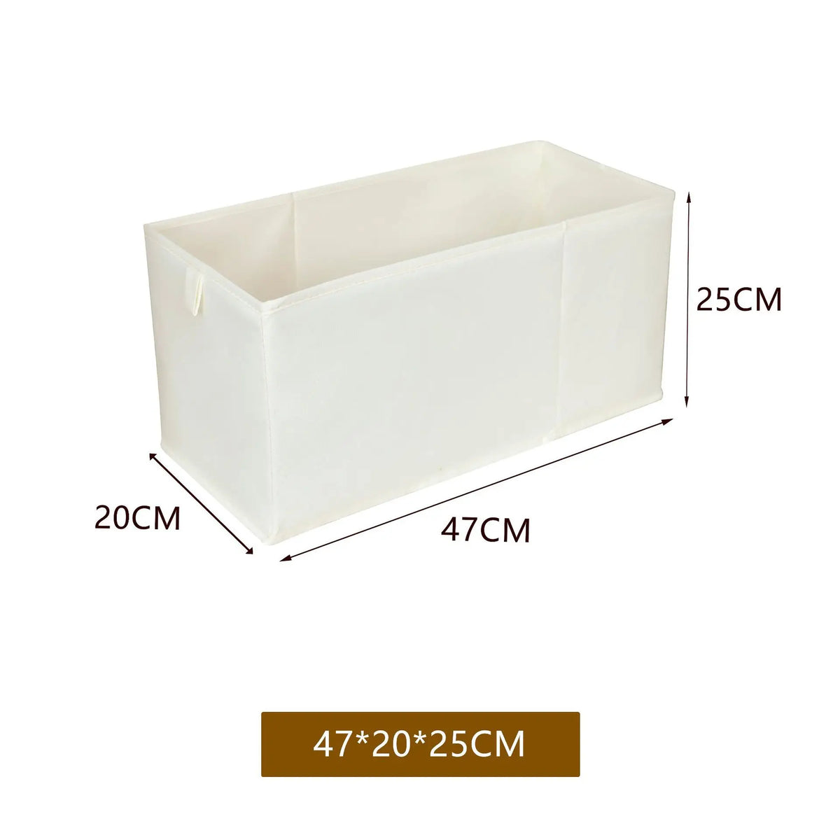 boîtes rangement tissu beige moderne opaques étroites longues sous lit chambre salon buanderie