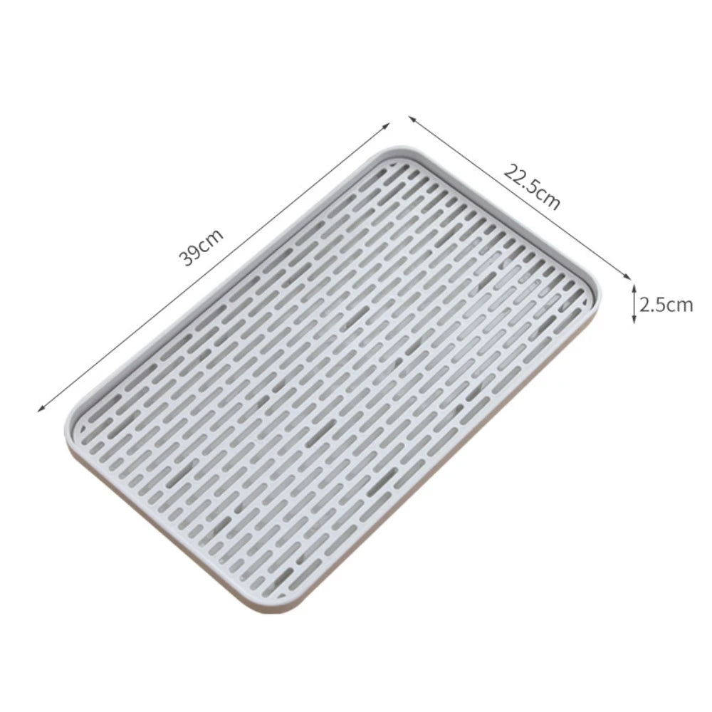 plateau rangement blanc moderne grille petite trous polyesters respectueux environnement portable cuisine