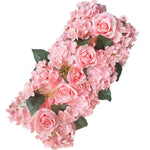 décoration murale florale artificielle romantique rose blanc extérieur mariage anniversaire party