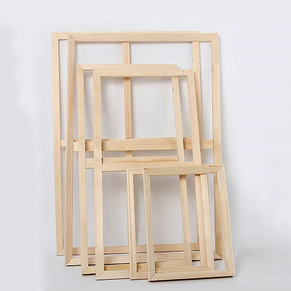 cadre bois naturel classique toile 30x40 35x45 80x90 cm