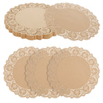 serviettes table dentelle blanc beige classiques respectueux environnement 34cm 100 pièces