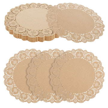 serviettes table dentelle blanc beige classiques respectueux environnement 34cm 100 pièces