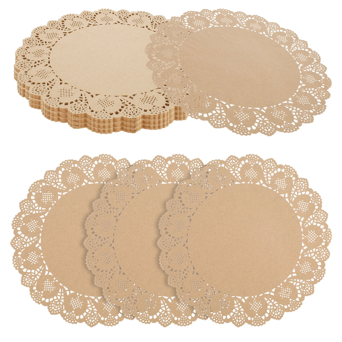 serviettes table dentelle blanc beige classiques respectueux environnement 34cm 100 pièces