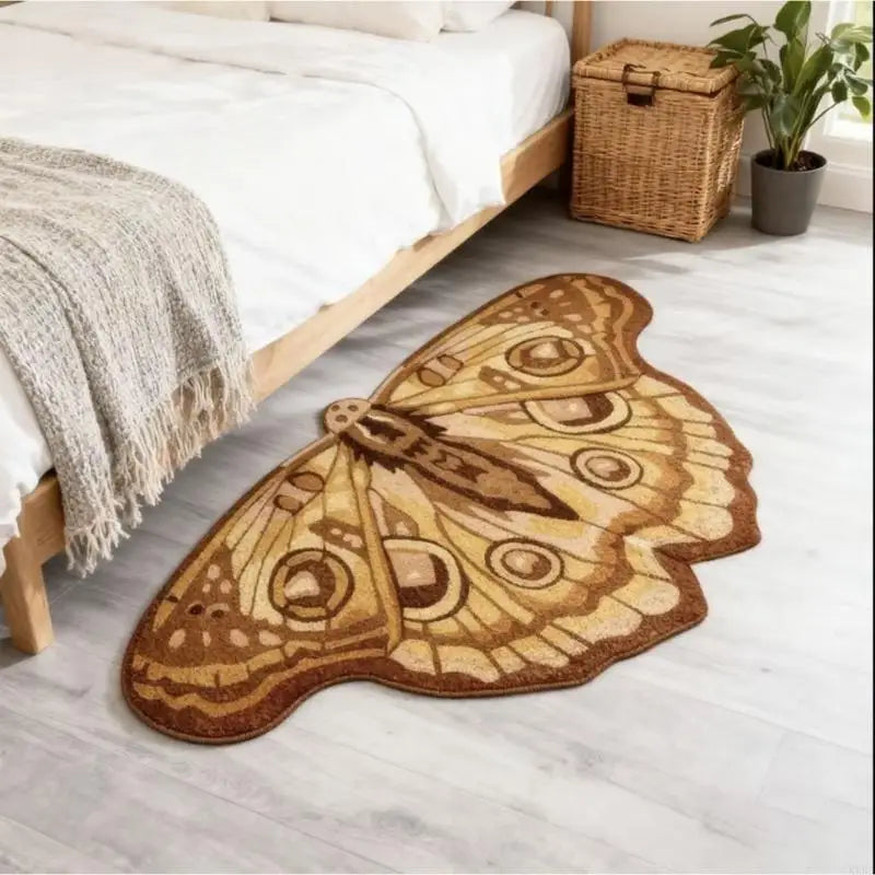 tapis papillon multicolore moderne polyester antidérapant salon chambre coucher doux