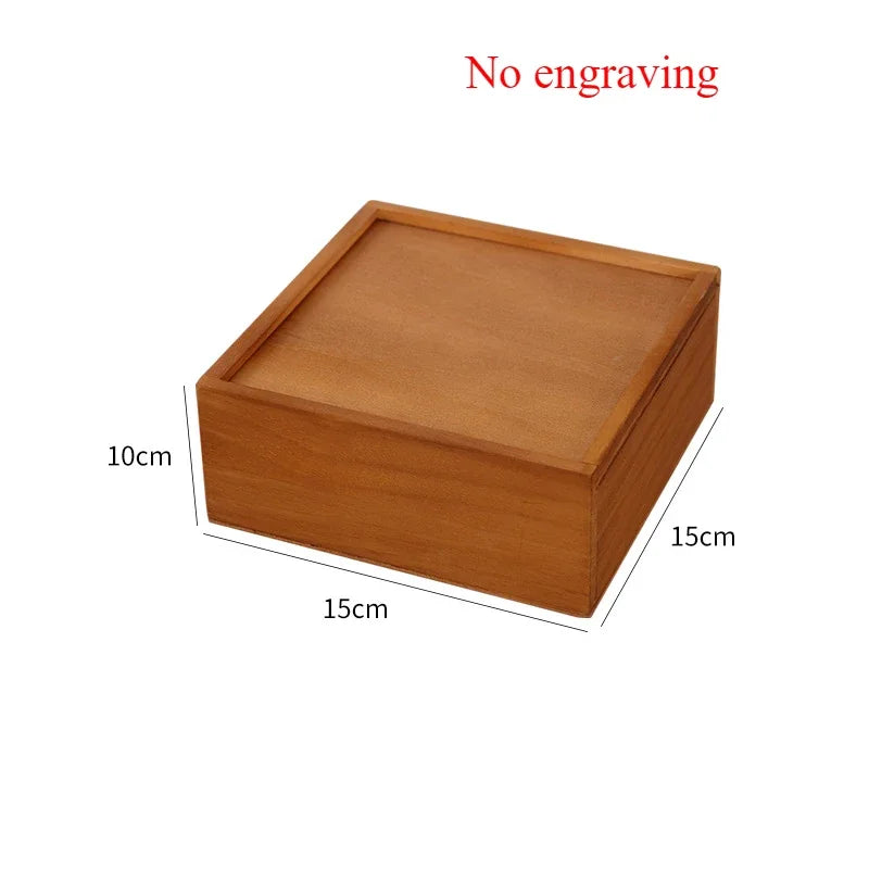 boîtes rangement bois modernes organiser cadeau écologique stockage clair sans gravure
