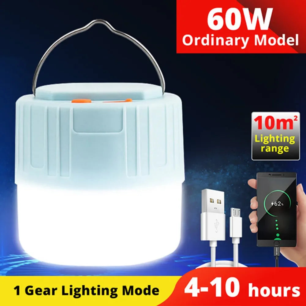 lanterne solaire rechargeable camping pêche randonnée led orange bleu clair moderne pratique