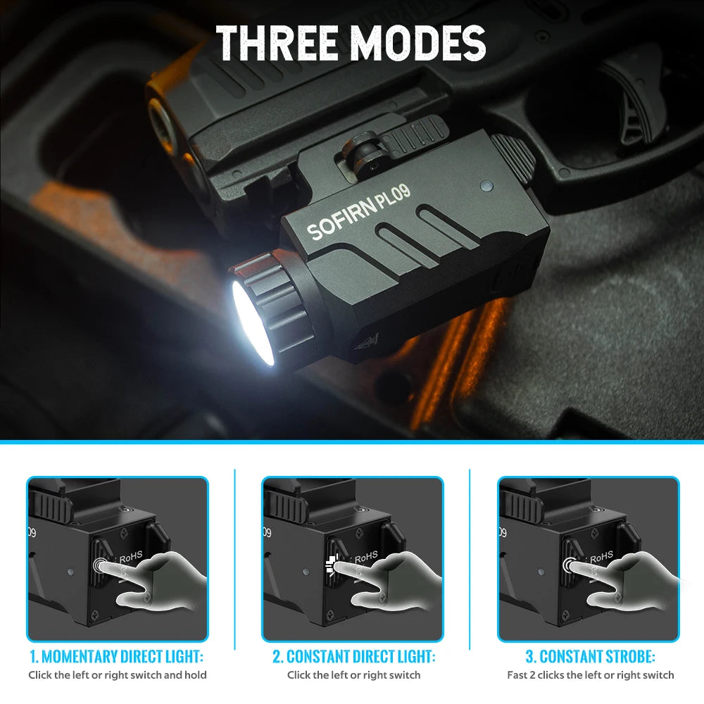 lampe torche rechargeable led 1600lm aluminium noir résistance chocs mode stroboscopique