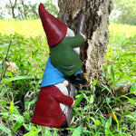ornement gnome résine vert rouge gris blanc traditionnel jardin intérieur extérieur