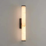 applique murale moderne marbre naturel cuivre lampe led salon chambre coucher décoration luxe