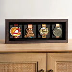 cadre photo acrylique moderne médailles or bronze rouge bleu vert noir motifs navire personnages