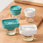 savon vaisselle 280ml distributeur verre transparent support savon pratique moderne cuisine blanc vert