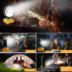 lampe travail led noir jaune 5000lm 35w clips usb moderne fonctionnelle