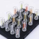 veilleuse usb led moderne nuit chambre adhésive couleurs transparentes blanc chaud 360degagement