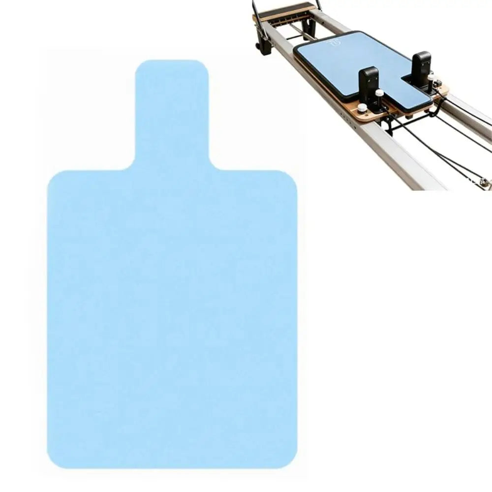 tapis pilates reformer antidérapant bleu clair rose orange violet suède floral adhésif sportif minimaliste