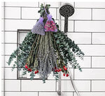bouquet fleurs séchées naturel eucalyptus lavande vert jaune violet décoration intérieure bohème rustique