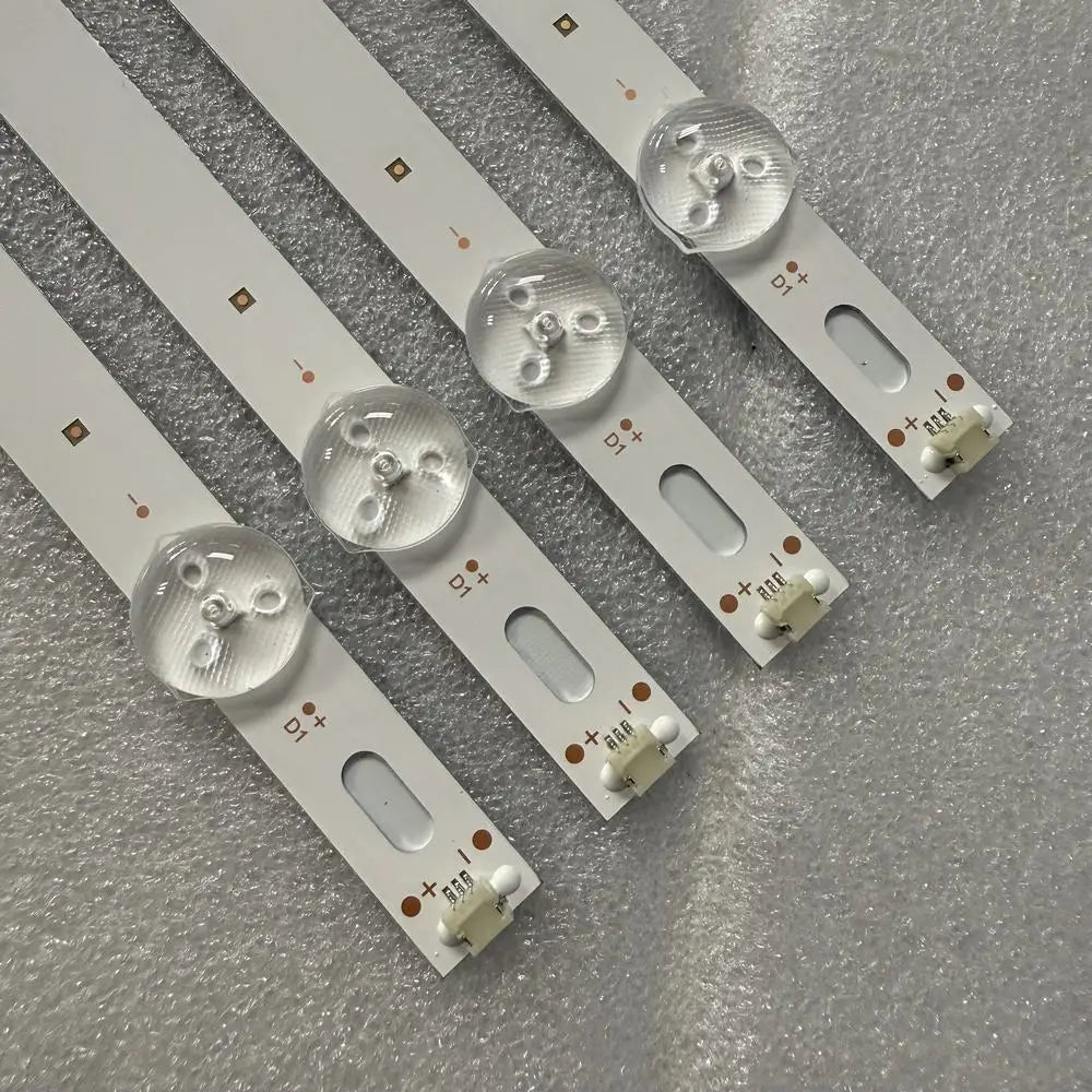 bande lumineuse led blanc bleu connecteurs électriques moderne 90mm fixations aluminium sans câble