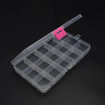 boîtes rangement transparentes modernes 10 compartiments 15 compartiments poignées bijoux fournitures artisanales