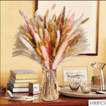 Bouquet fleurs séchées orange rustique décoration intérieure anniversaire fête casa
