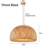 suspension lumineuse moderne bambou tissage beige doré fixe passe câble noir