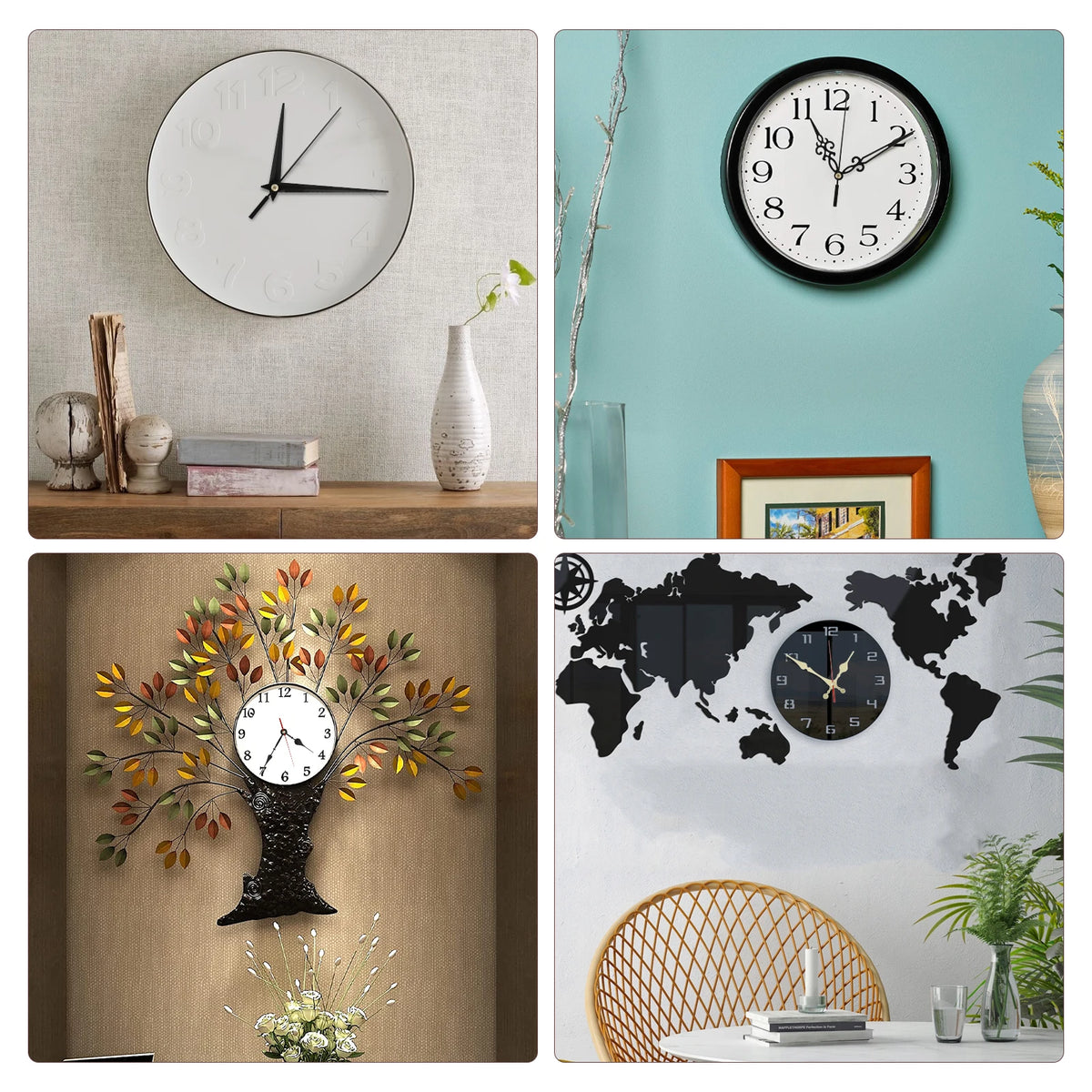 kits mouvement horloges murales aiguilles diverses couleurs moderne diy bricolage entretoises clés réglage
