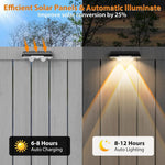 lampes solaires murales extérieures modernes ip65 led couleur variable panneau solaire texturé