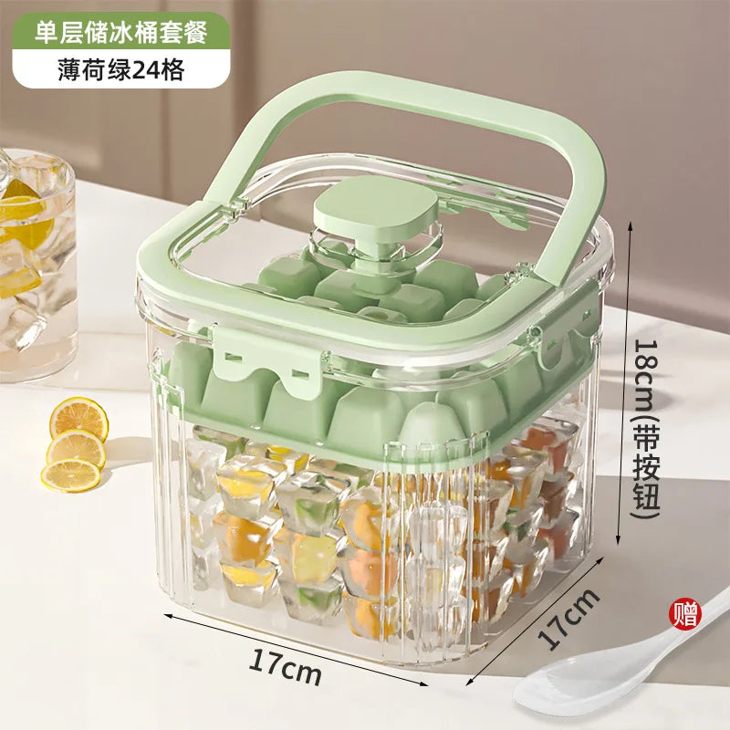 bac glaçons silicone transparent moderne multifonctionnel plaque glaçons compartiments poignée amovible été maison cuisine