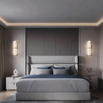 applique murale moderne marbre blanc beige luminaire led chambre salon étude entrée minimaliste fixe