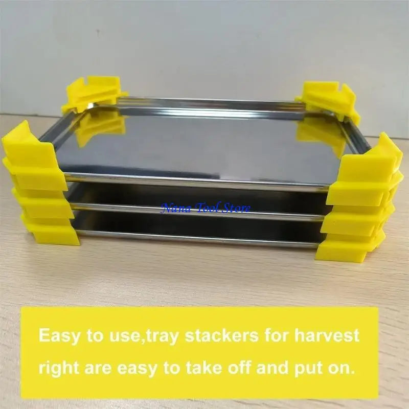 supports plateau jaune noir blanc clips pratiques utilitaires cuisine maison empilement organisation espacio