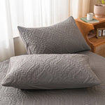 taies d'oreiller quiltées imperméables polyester blanc gris rose clair vert moderne 48x74cm