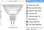 ampoules halogènes mr16 12v 10w 35w 50w blanc chaud base gu5.3 rayures internes classiqueintérieurprofessionnel