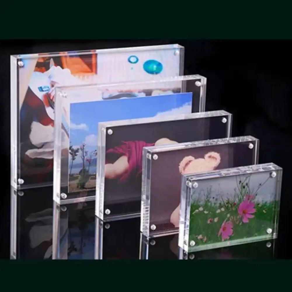 cadre photo moderne transparent 10x15cm 15x21cm 5x8cm 6x9cm 7x10cm 7x12cm 9x13cm