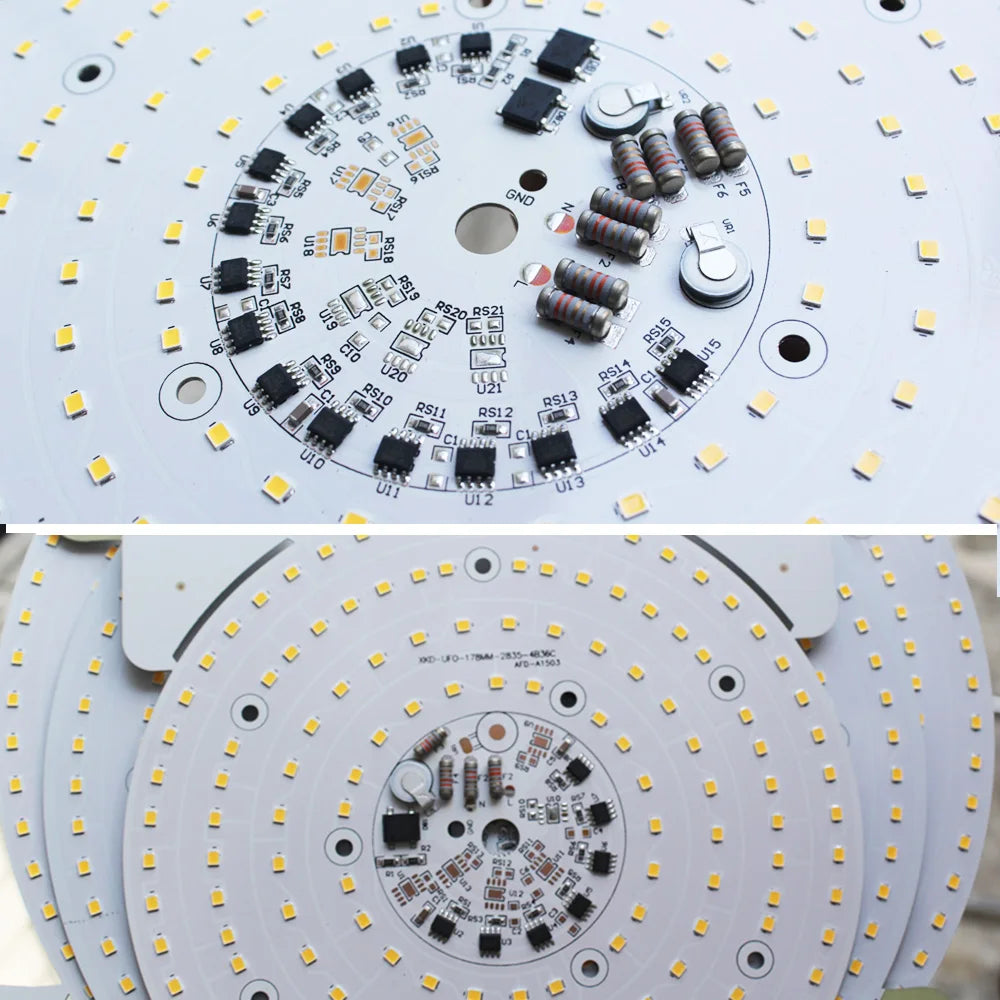 plaque led industrielle 200w 150w 100w blanc 6000k 3000k aluminium moderne clips