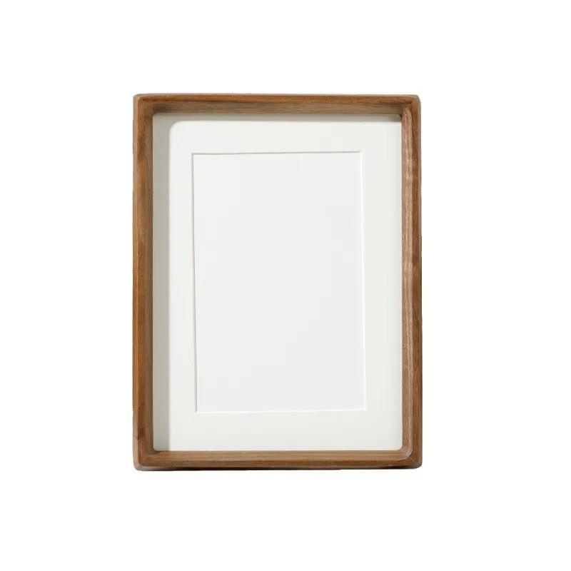 cadre photo rectangle bois naturel classique minimaliste blanc matrice blanche 10 inch a4