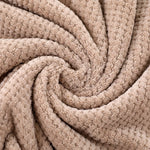 serviette bain microfibre séchage rapide motif points couleurs gris rose blanc bleu clair douce